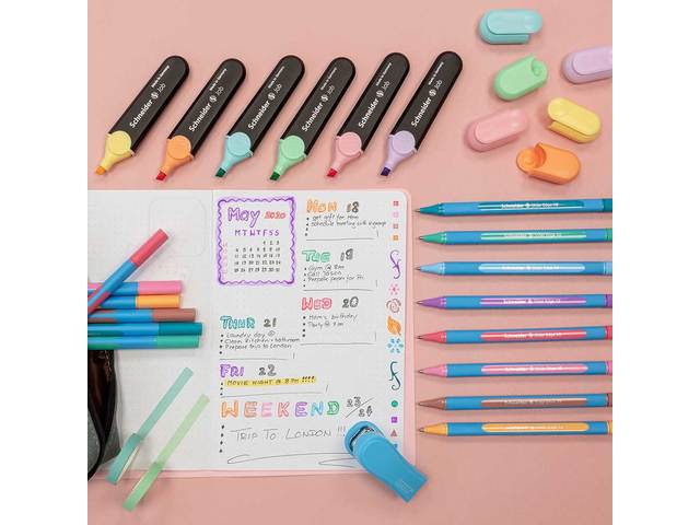 Balpen Schneider Slider Edge XB Pastel Flamingo doos 10 Stück