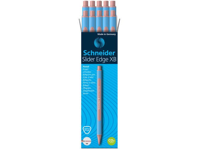 Balpen Schneider Slider Edge XB Pastel Blush, 10 Stück