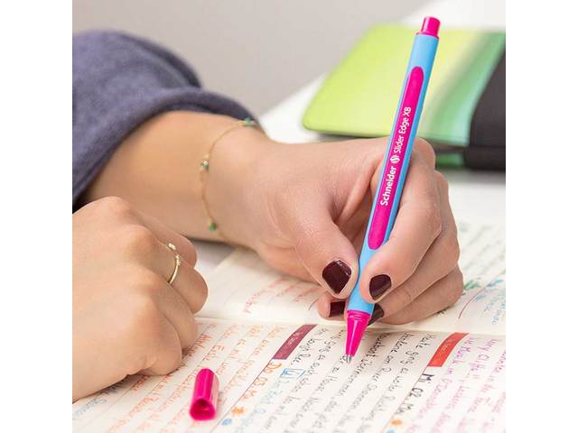 Balpen Schneider Slider Edge kartonetui a 4 stuks basic kleuren