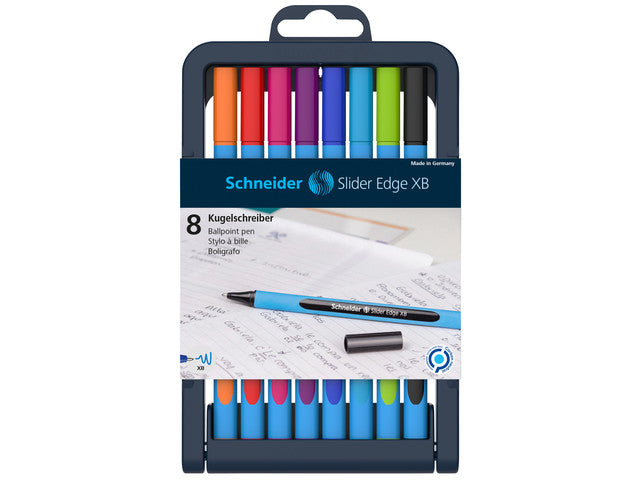 Balpen Schneider Slider Edge Pennenstandaard mit 8 Stück XB 1,4 mm