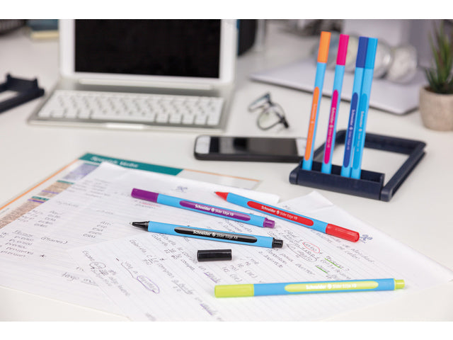 Balpen Schneider Slider Edge Pennenstandaard mit 8 Stück XB 1,4 mm