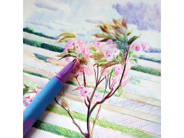 Balpen Schneider Slider Edge Pennenstandaard mit 8 Stück XB 1,4 mm