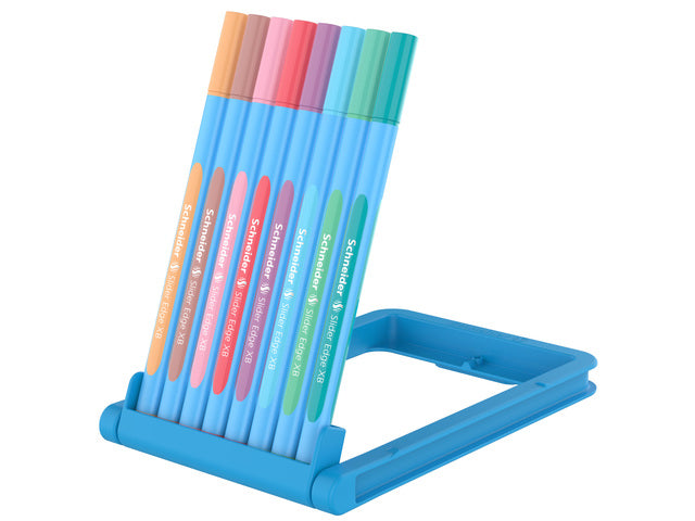 Schneider Slider Edge Pastel, Box mit 8 Stück sortiert.