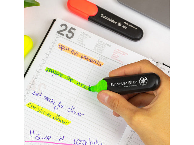 Tekstmarker Schneider Job pastel kleur mint