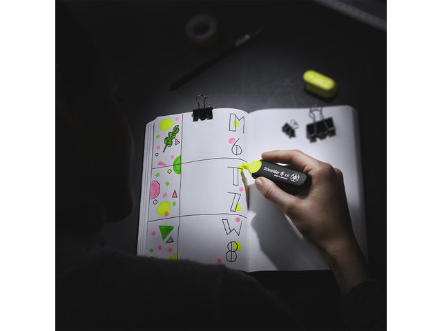 Tekstmarker Schneider Job pastel kleur mint