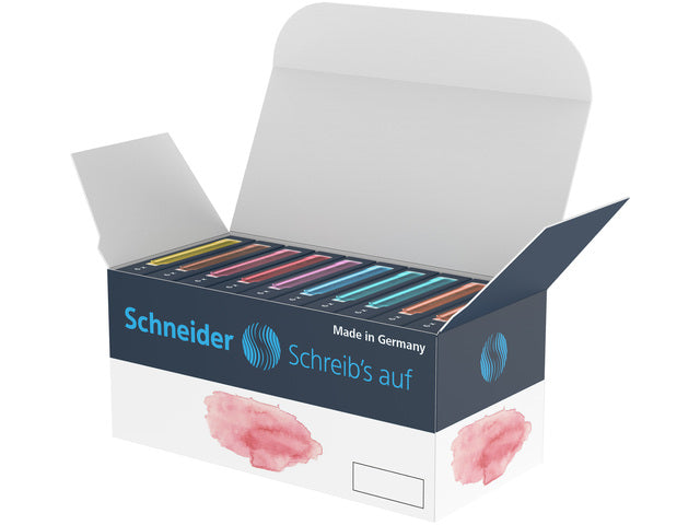 Inktpatronen Schneider pastel doos 10 sets a 6st.