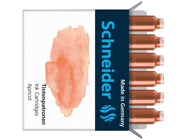 Inktpatronen Schneider pastel Abrikoos doos 6st.