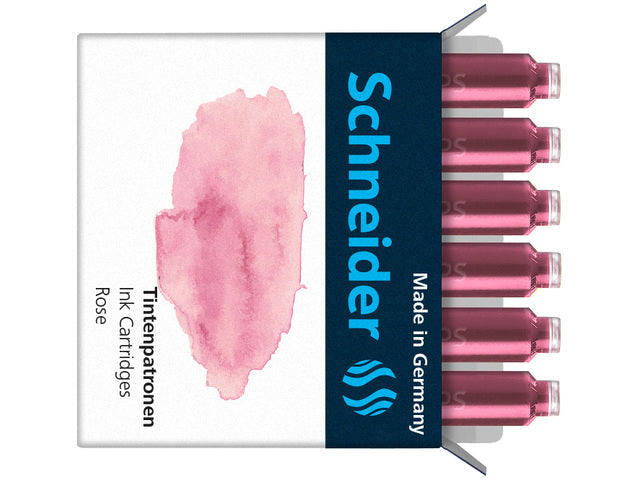 Inktpatronen Schneider pastel Roze doos 6st.