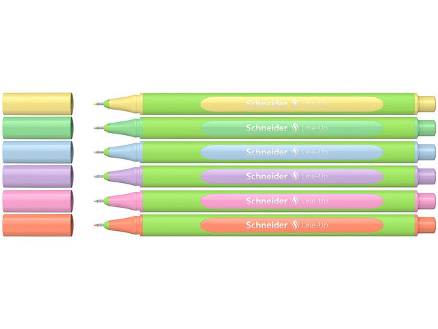 Fineliner Schneider Line-Up Pastel 0,4mm 5+1 gratis assortiment