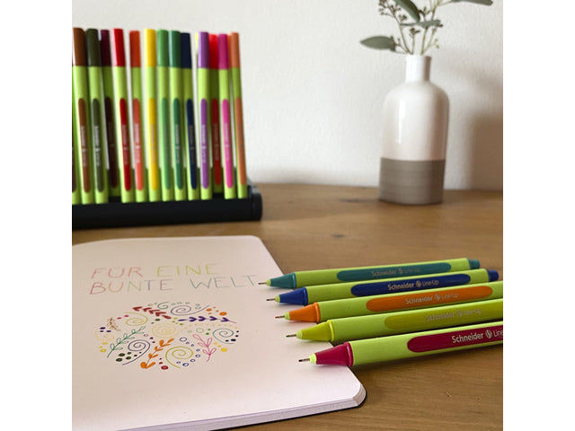 Fineliner Schneider Line-Up 0,4mm assorti 32 stuks incl. 2x gratis Line-Up touch