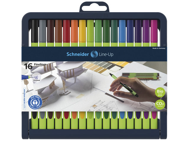 Fineliner Schneider Line-Up 0,4mm assorti 16 stuks