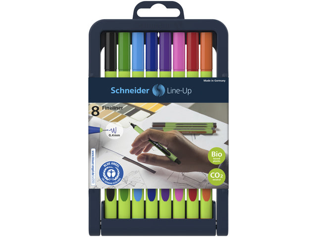 Fineliner Schneider Line-Up 0,4mm atypisch 8 stuks