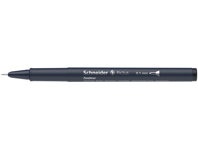 Fineliner Schneider Pictus 0,1 zwart