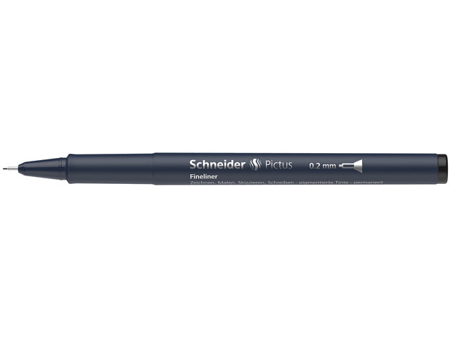 Fineliner Schneider Pictus 0,2 zwart
