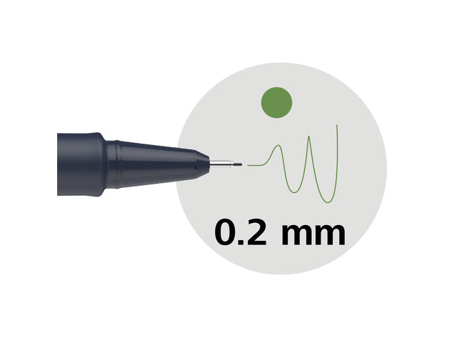 Fineliner Schneider Pictus 0,2 groen