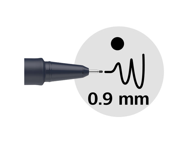 Fineliner Schneider Pictus 0,9 zwart