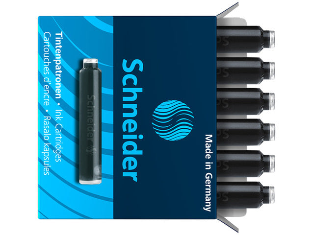 Inktpatronen Schneider doos a 6 stuks zwart