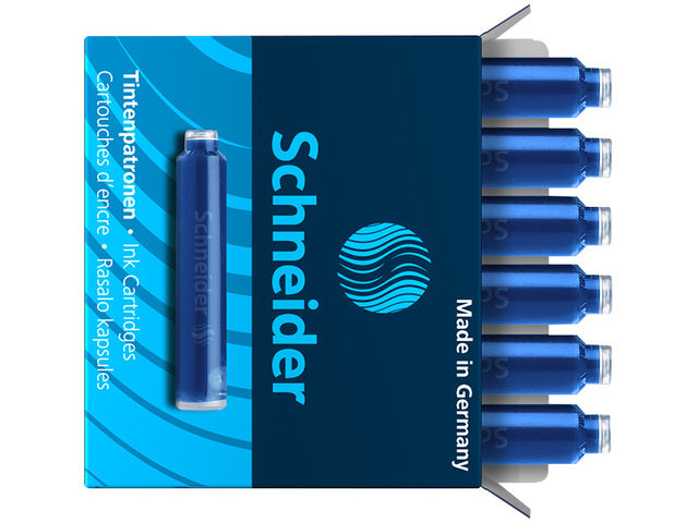 Inktpatronen Schneider doos a 6 stuks blauw