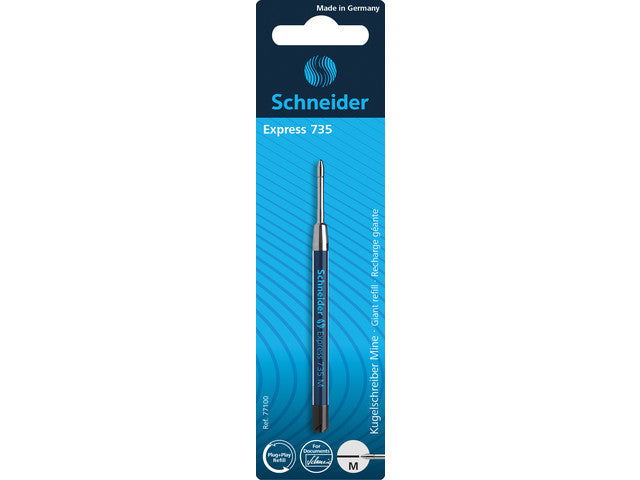 Balpenvulling Schneider Express 735 M op blister zwart