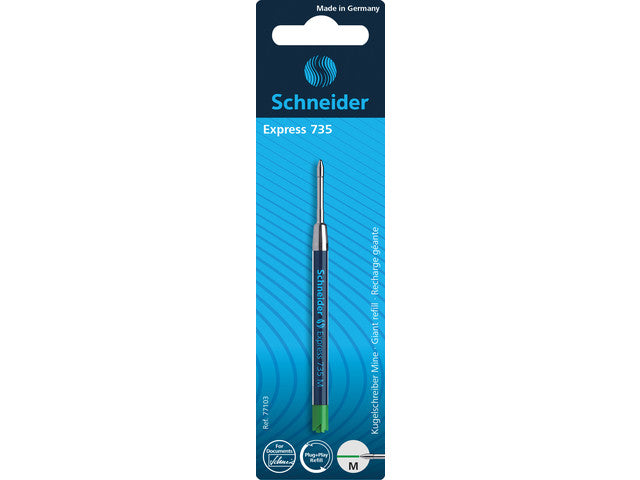 Balpenvulling Schneider Express 735 M op blister groen