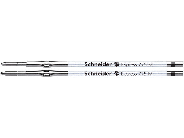 Balpenvulling Schneider Express 775 M 2 stuks op blister zwart