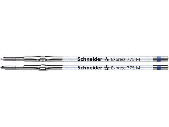 Balpenvulling Schneider Express 775 M 2 stuks op blister blauw