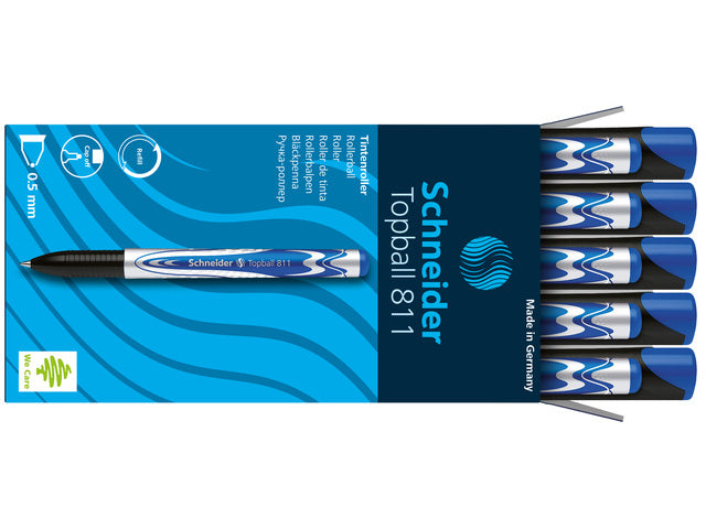 Rollerball Schneider Topball 811 0,5mm blauw