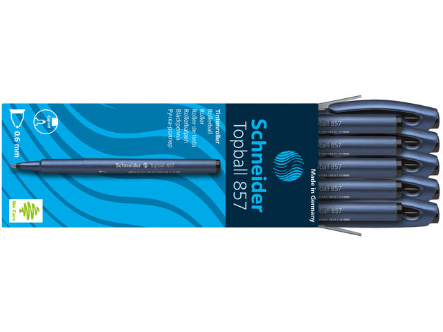 Rollerball Schneider Topball 857 0,6mm zwart
