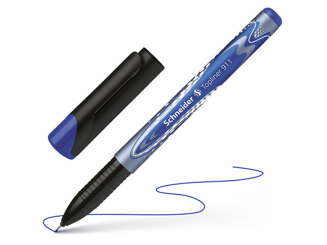 Fineliner Schneider Topliner 911 navulbaar blauw