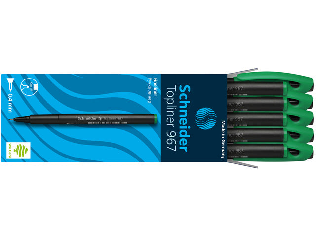 Fineliner Schneider Topliner 967 0,4 mm groen