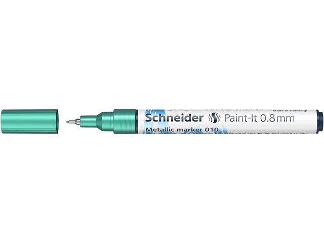 Metallic marker Schneider Paint-it 010 0,8mm groen metallic