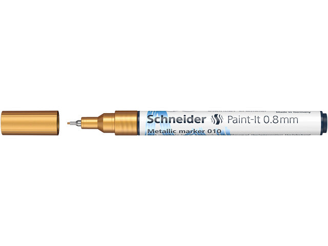 Metallic marker Schneider Paint-it 010 0,8mm goud metallic
