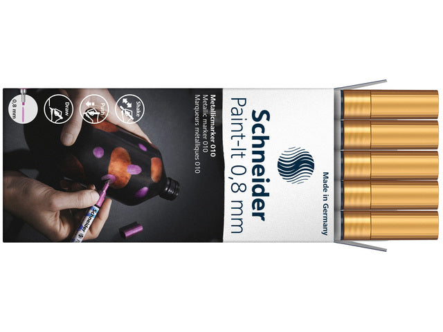 Metallic marker Schneider Paint-it 010 0.8mm goud metallic