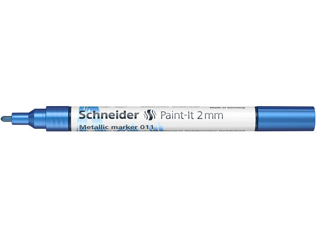Metallic marker Schneider Paint-it 011 2mm blauw metallic