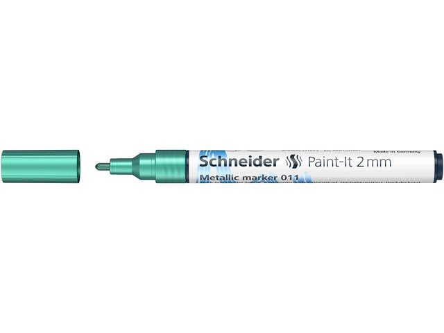 Metallic marker Schneider Paint-it 011 2mm groen metallic