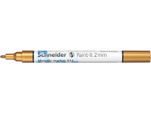 Metallic marker Schneider Paint-it 011 2mm goud metallic