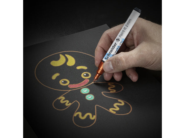 Metallic marker Schneider Paint-it 011 2mm koper metallic