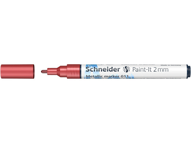 Metallic marker Schneider Paint-it 011 2mm rood metallic