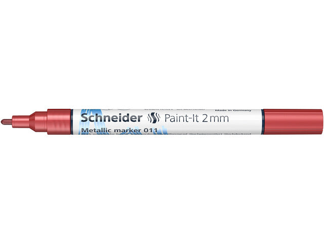 Metallic marker Schneider Paint-it 011 2mm rood metallic