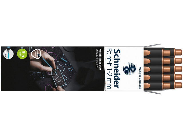 Metallic liner Schneider Paint-it 020 1-2mm koper metallic