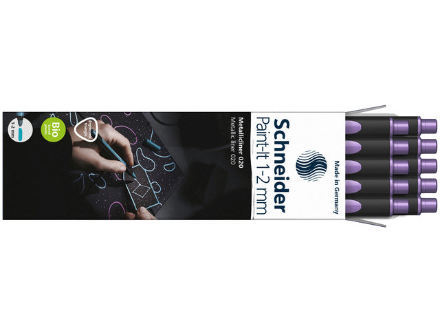 Metallic liner Schneider Paint-it 020 1-2mm frosted paars metallic