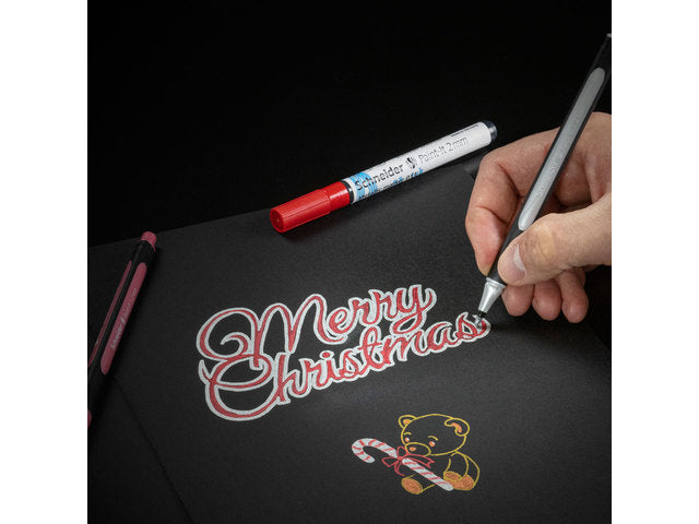 Metallic liner Schneider Paint-it 020 1-2mm etui 4st. (metallic zilver, goud, koper