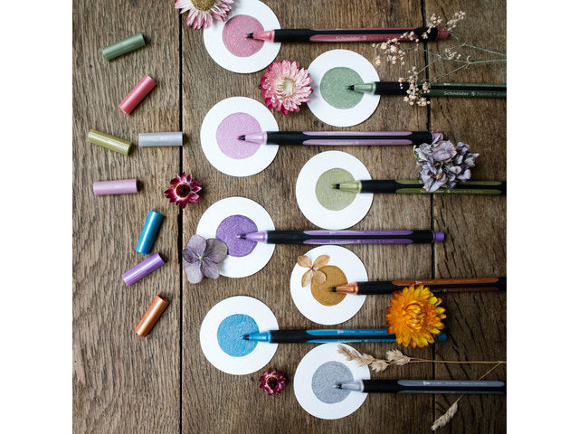 Metallic liner Schneider Paint-it 020 1-2mm etui 4st. (metallic zilver, goud, koper