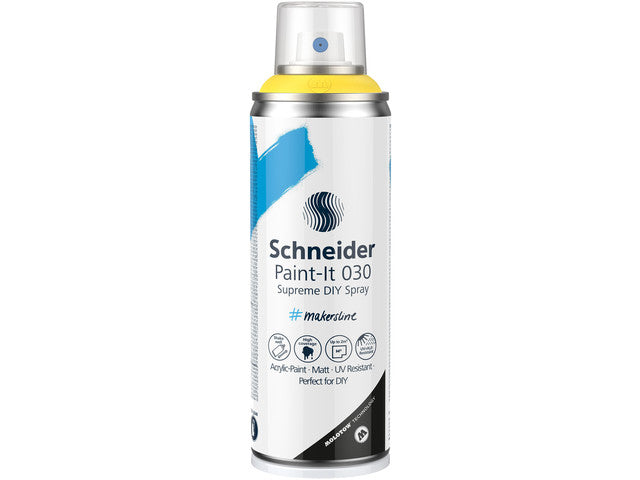 Supreme DIY spray Schneider Paint-it 030 geel 200ml