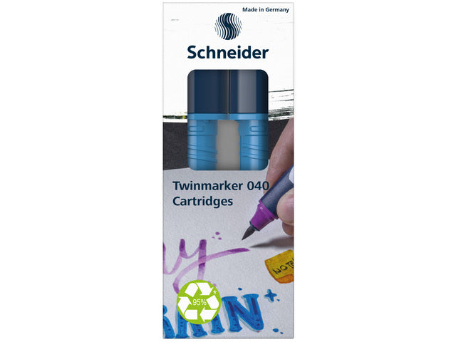 Twinmarker Schneider cartridge Paint-it 040 mid. blauw 020