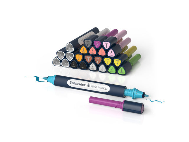 Twinmarker Schneider set Paint-it 040 27 stuks ass. kleur