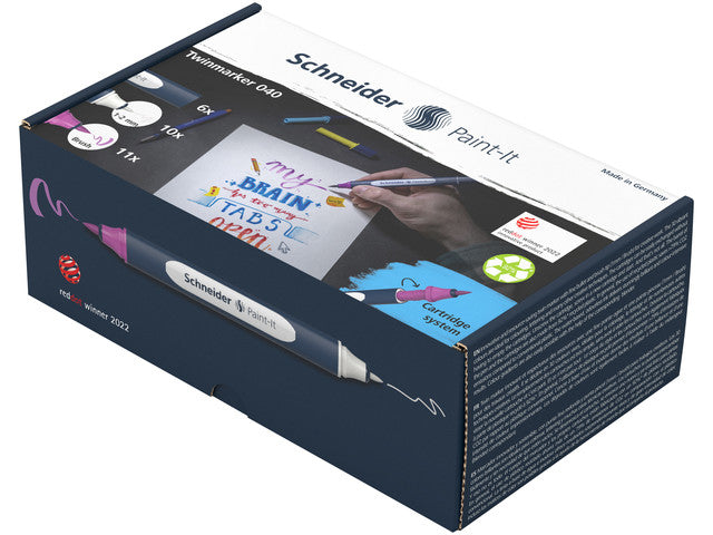 Twinmarker Schneider Set Paint-it 040 27 Stück sort. Farbe