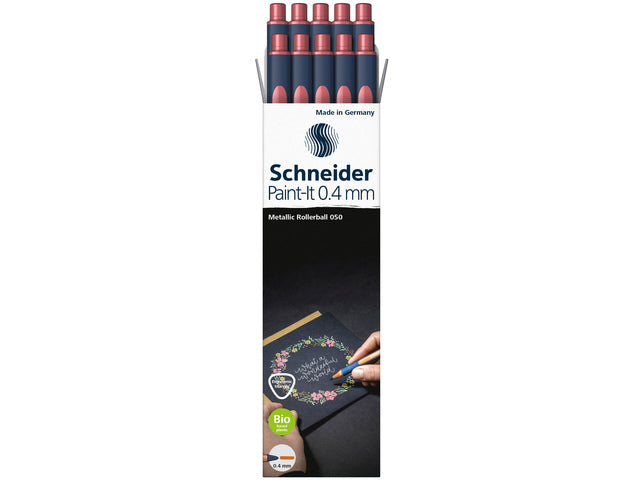 Metallic rollerball Schneider Paint-it 050 0.4mm vintage red metallic