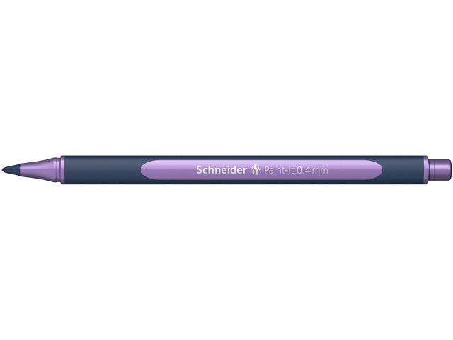 Metallic rollerball Schneider Paint-it 050 0.4mm frosted paars metallic