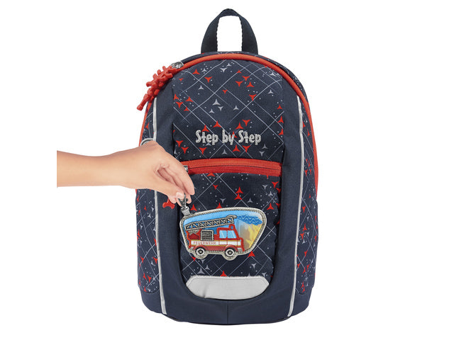 Rugzak Step by Step polyester KIGA MINI Brandweerwagen Finn